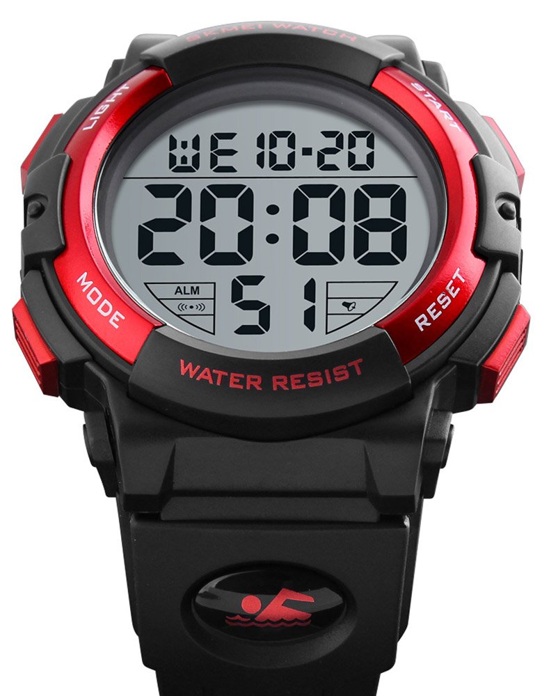 Foto 5 pulgar | Venta Internacional - Reloj Fanmis Para Hombre, Con Cara Grande, Digital, Deportivo, 50 M, Resistente Al Agua, Color Ro
