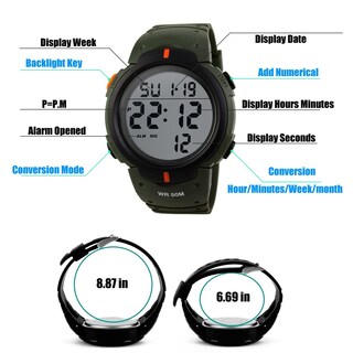 Foto 4 | Venta Internacional - Reloj Led Deportivo Digital Electrónico Impermeable Tonshen Para Hombre