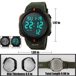 Foto 6 | Venta Internacional - Reloj Led Deportivo Digital Electrónico Impermeable Tonshen Para Hombre