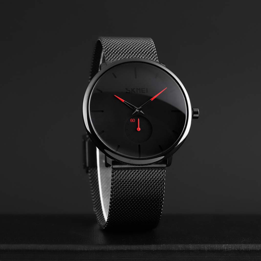 Foto 4 pulgar | Venta Internacional - Reloj De Pulsera Skmei De Cuarzo Analógico Ultradelgado Y Resistente Al Agua Para Mí