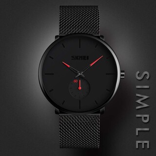 Foto 4 | Venta Internacional - Reloj De Pulsera Skmei De Cuarzo Analógico Ultradelgado Y Resistente Al Agua Para Mí
