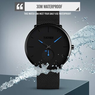Foto 7 | Venta Internacional - Reloj De Pulsera Skmei De Cuarzo Analógico Ultradelgado Y Resistente Al Agua Para Mí