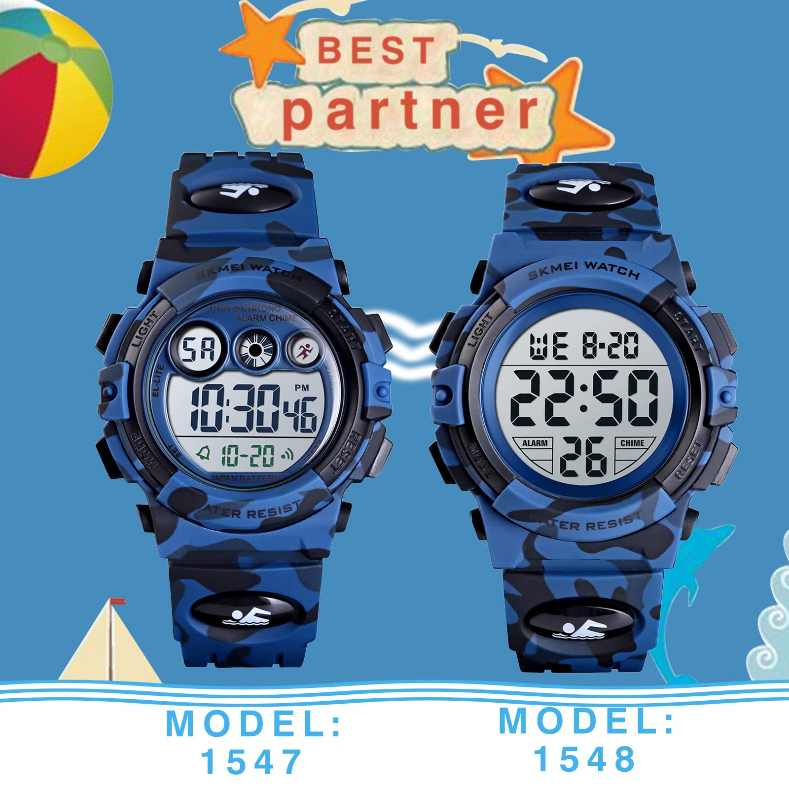 Foto 5 pulgar | Venta Internacional - Reloj Skmei Kids Digital Con Retroiluminación Led Impermeable De 50 M