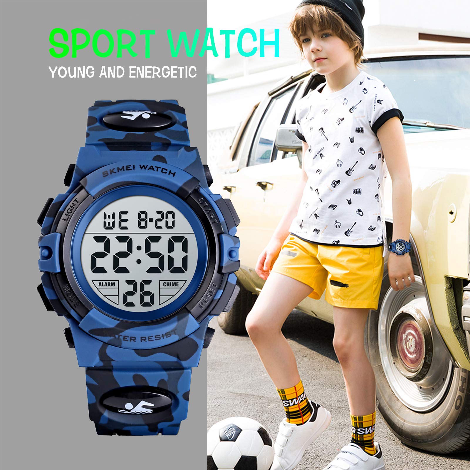 Foto 7 | Venta Internacional - Reloj Skmei Kids Digital Con Retroiluminación Led Impermeable De 50 M