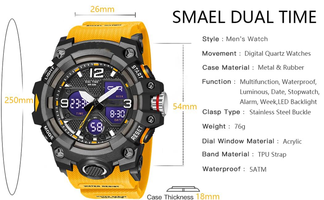 Foto 6 pulgar | Venta Internacional - Reloj deportivo para Hombre Gosasa S-shock
