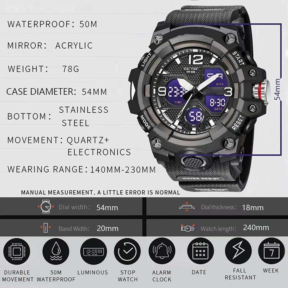 Foto 8 pulgar | Venta Internacional - Reloj deportivo para Hombre Gosasa S-shock