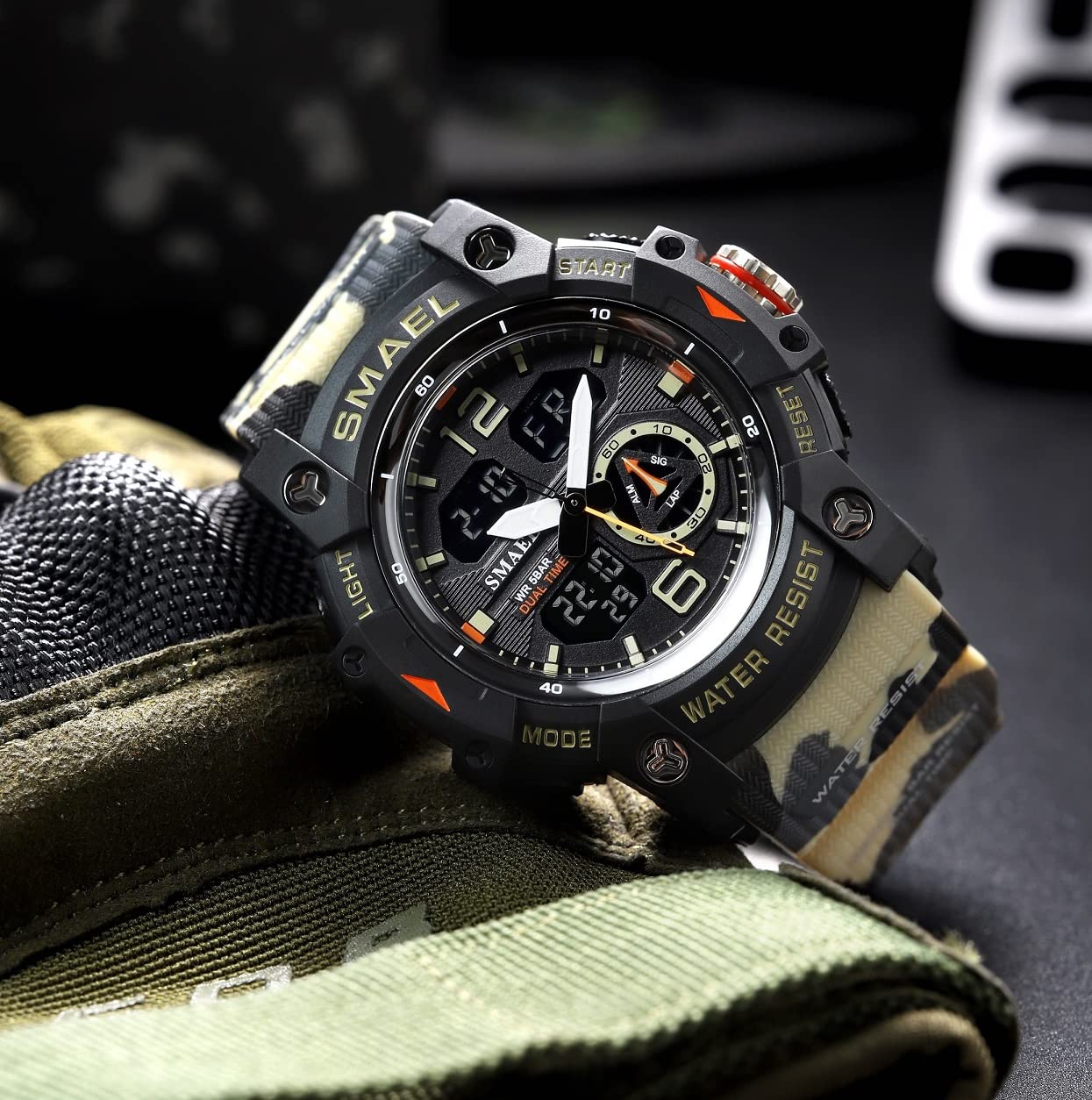 Foto 2 | Venta Internacional - Reloj Deportivo Kxaito 8007 Militar LED Impermeable para Hombre