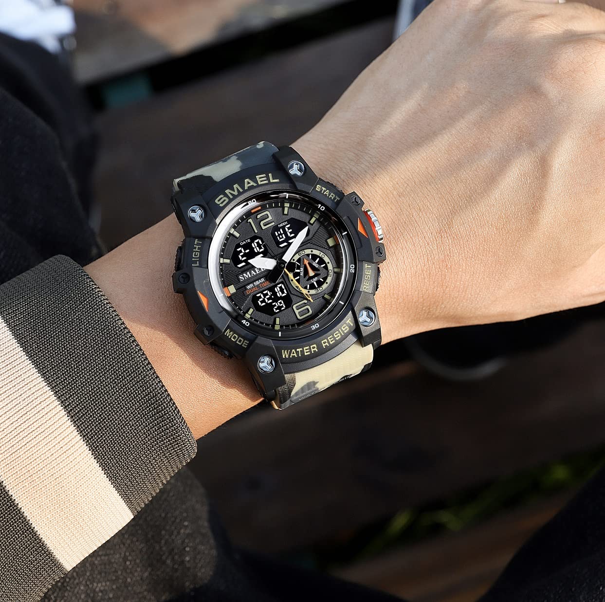 Foto 3 | Venta Internacional - Reloj Deportivo Kxaito 8007 Militar LED Impermeable para Hombre