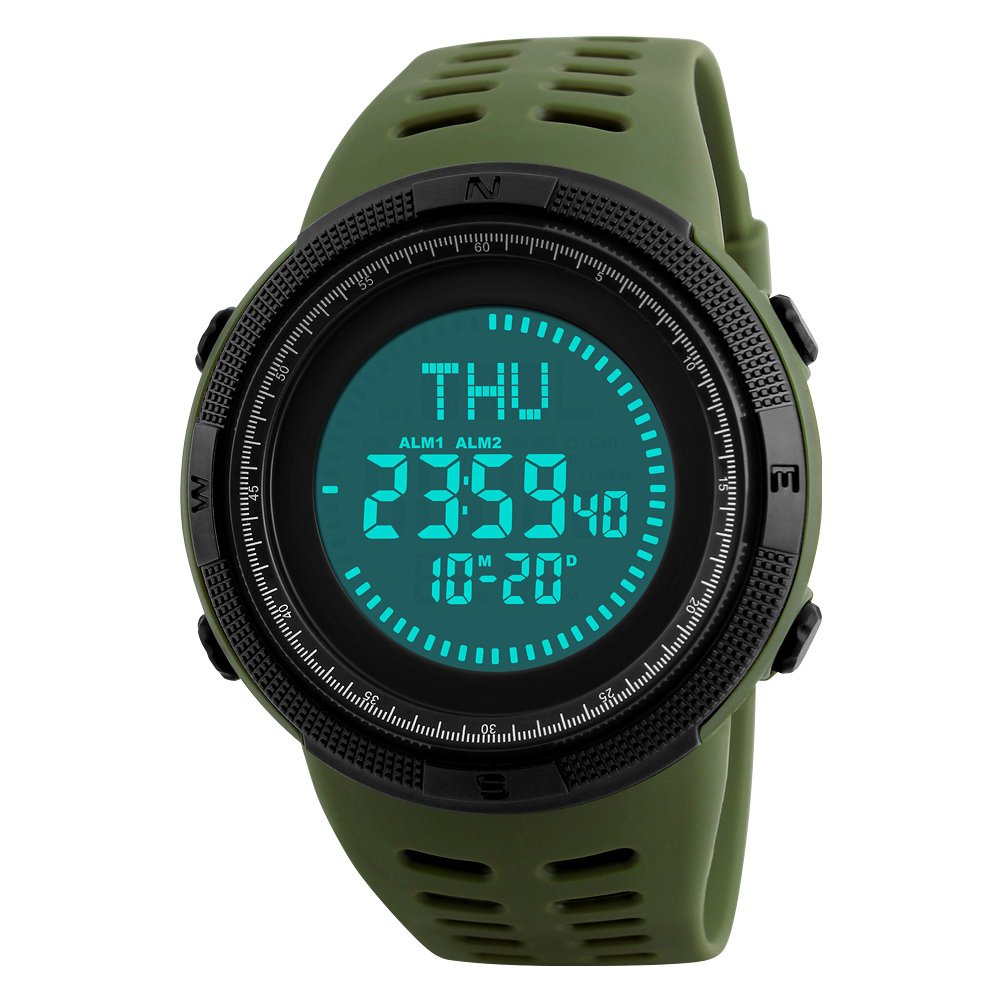 Venta Internacional - Reloj Digital Skmei 1254 Brújula Con Cronómetro, 50 M, Resistente Al Agua