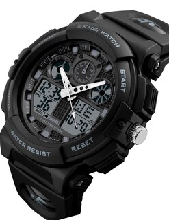 Foto 3 | Venta Internacional - Reloj Skmei Para Hombre, Led Blanco Y Negro, Impermeable, Deportivo, Militar