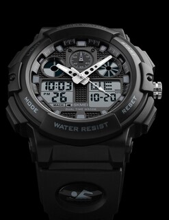 Foto 4 | Venta Internacional - Reloj Skmei Para Hombre, Led Blanco Y Negro, Impermeable, Deportivo, Militar