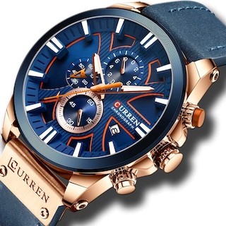 Foto 2 | Venta Internacional - Reloj Caowtan Fashion Military Para Hombre Con Correa De Piel Analógica