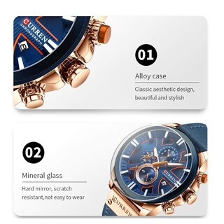 Foto 3 | Venta Internacional - Reloj Caowtan Fashion Military Para Hombre Con Correa De Piel Analógica
