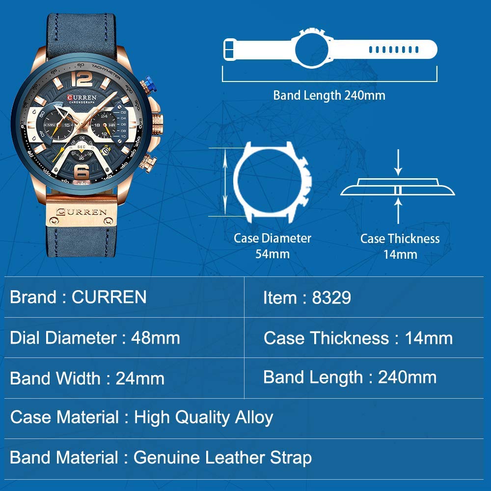 Foto 6 pulgar | Venta Internacional - Reloj Carlien para Hombre Resistente al Agua 30 M