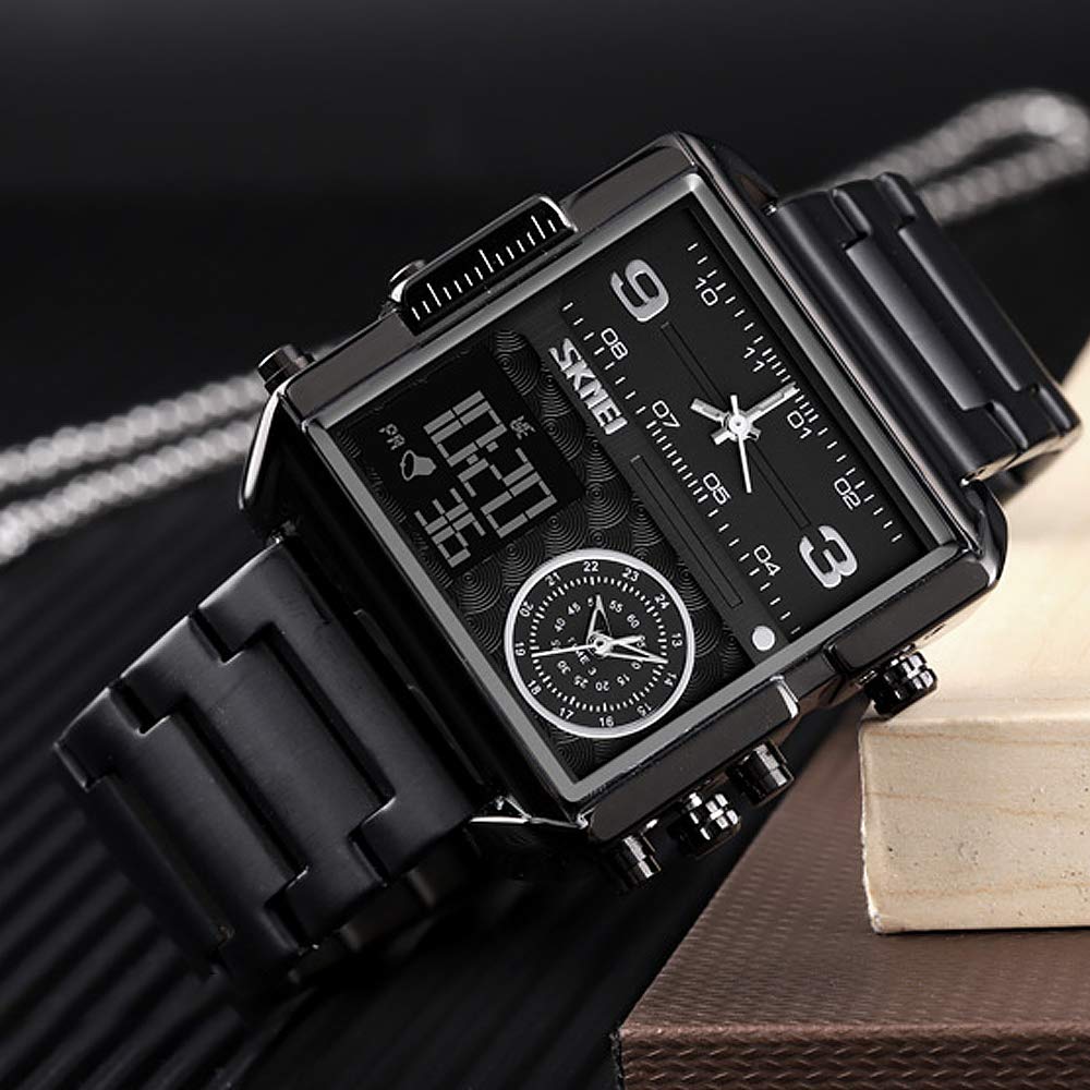 Foto 2 | Venta Internacional - Reloj Skmei, Correa Digital De Cuero Militar Impermeable Para Hombre