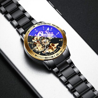 Foto 2 | Venta Internacional - Reloj De Pulsera Burytony, Vestido Casual, Negro, Acero, Tono Dorado