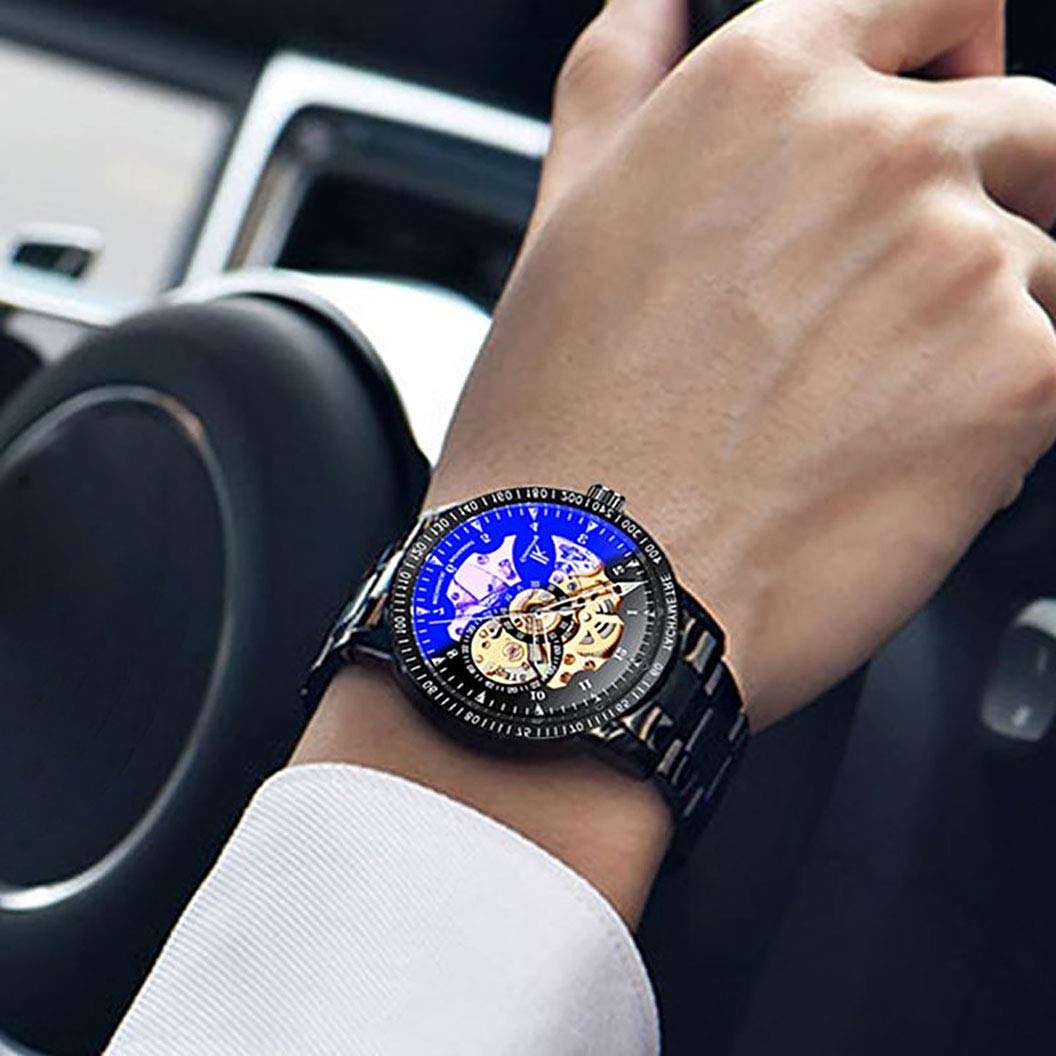 Foto 4 pulgar | Venta Internacional - Reloj De Pulsera Burytony, Vestido Casual, Negro, Acero, Tono Dorado