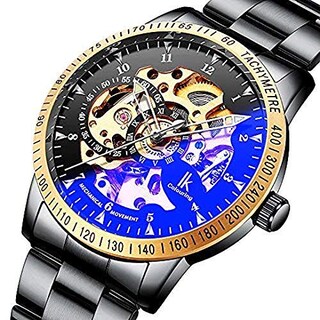 Foto 4 | Venta Internacional - Reloj De Pulsera Burytony, Vestido Casual, Negro, Acero, Tono Dorado