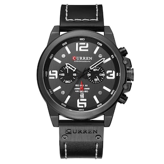 Foto 1 | Venta Internacional - Reloj Militar Caowtan Con Correa De Piel Analógica De Cuarzo Para Hombre