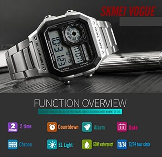 Foto 3 | Venta Internacional - Reloj De Pulsera Fanmis De Cuarzo Digital De Lujo Resistente Al Agua Para Hombre