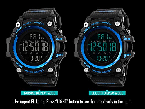 Foto 3 | Venta Internacional - Reloj Deportivo Gosasa Con Cuenta Regresiva Y Cronómetro Para Hombre, 5 Atm Water Re