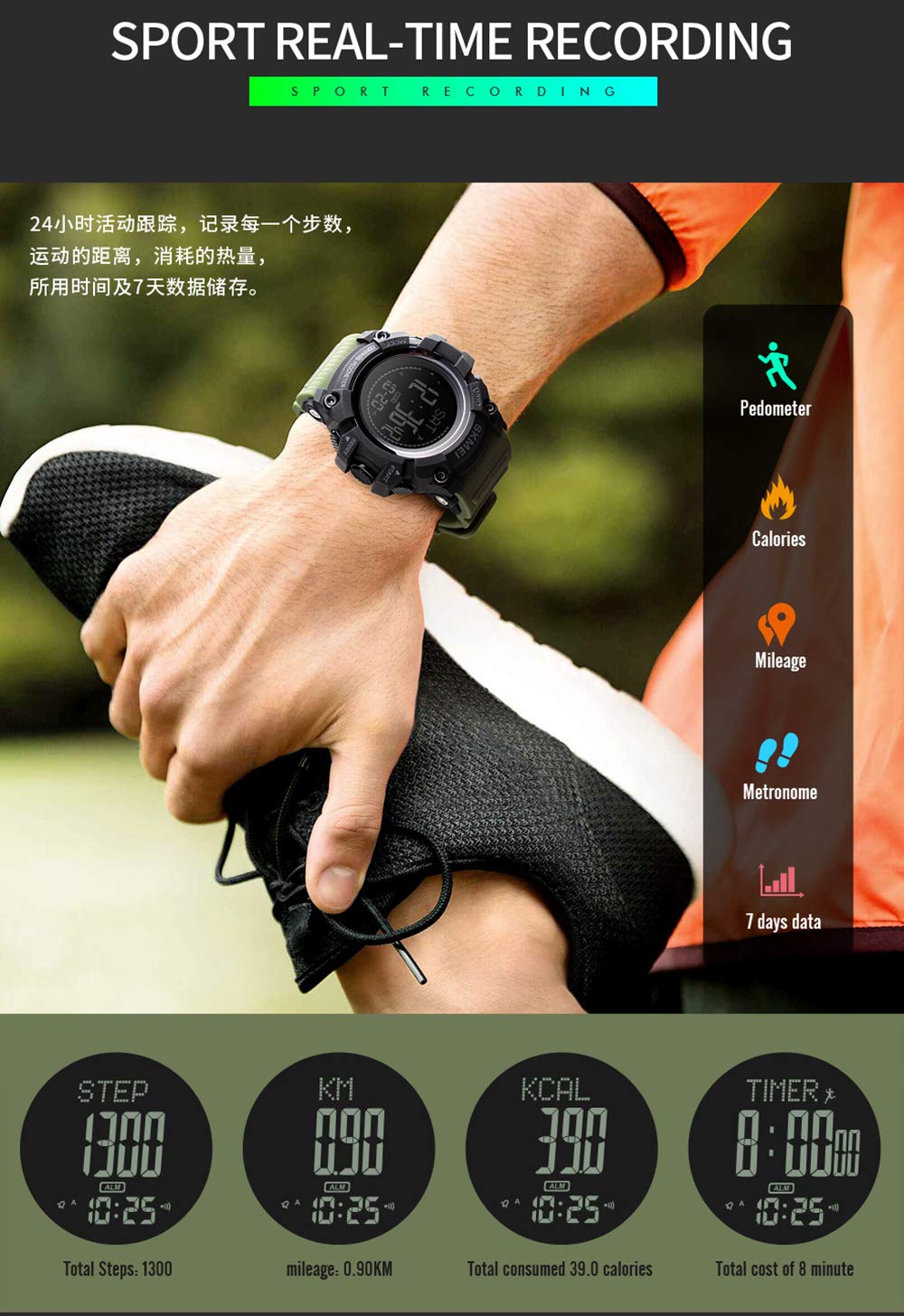 Foto 5 pulgar | Venta Internacional - Reloj Digital Gosasa S Shock Military Brújula Con Podómetro Para Hombre