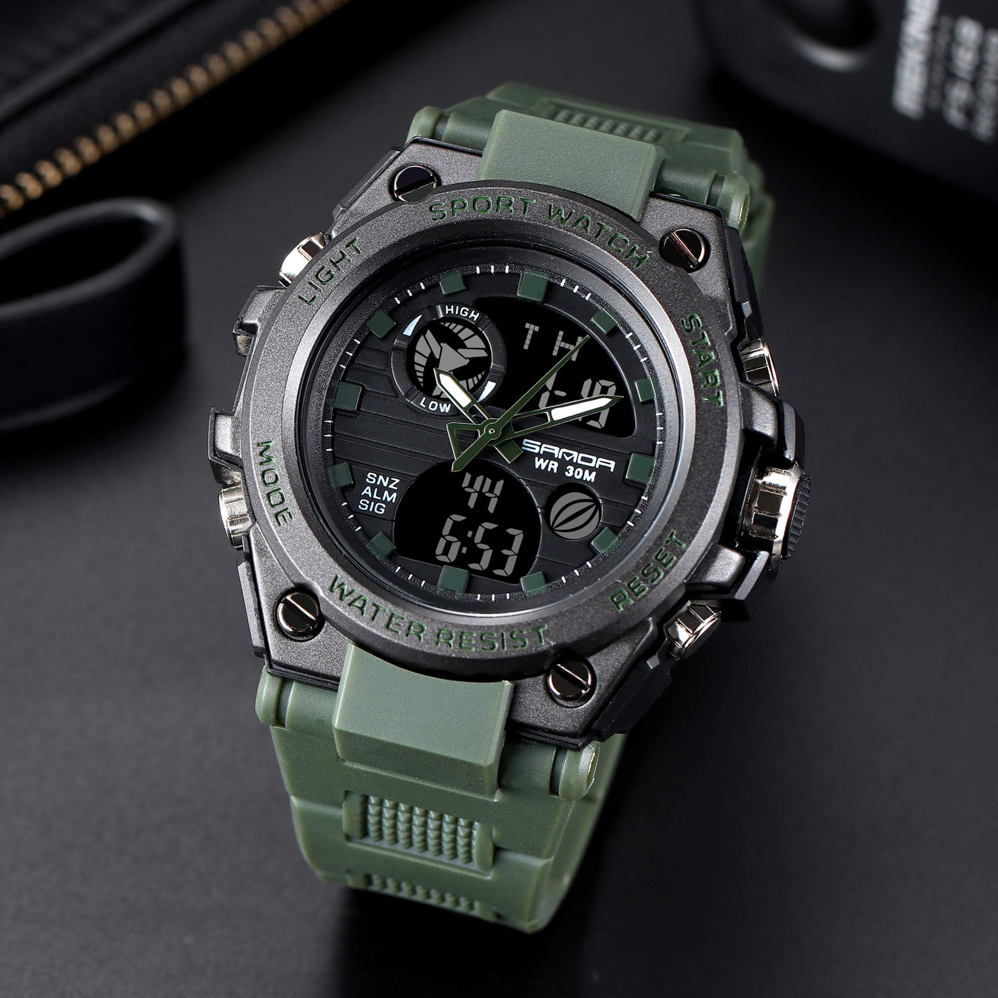 Foto 5 pulgar | Venta Internacional - Reloj Deportivo Cnbro Digital Táctico Para Hombre, Impermeable, 30 M