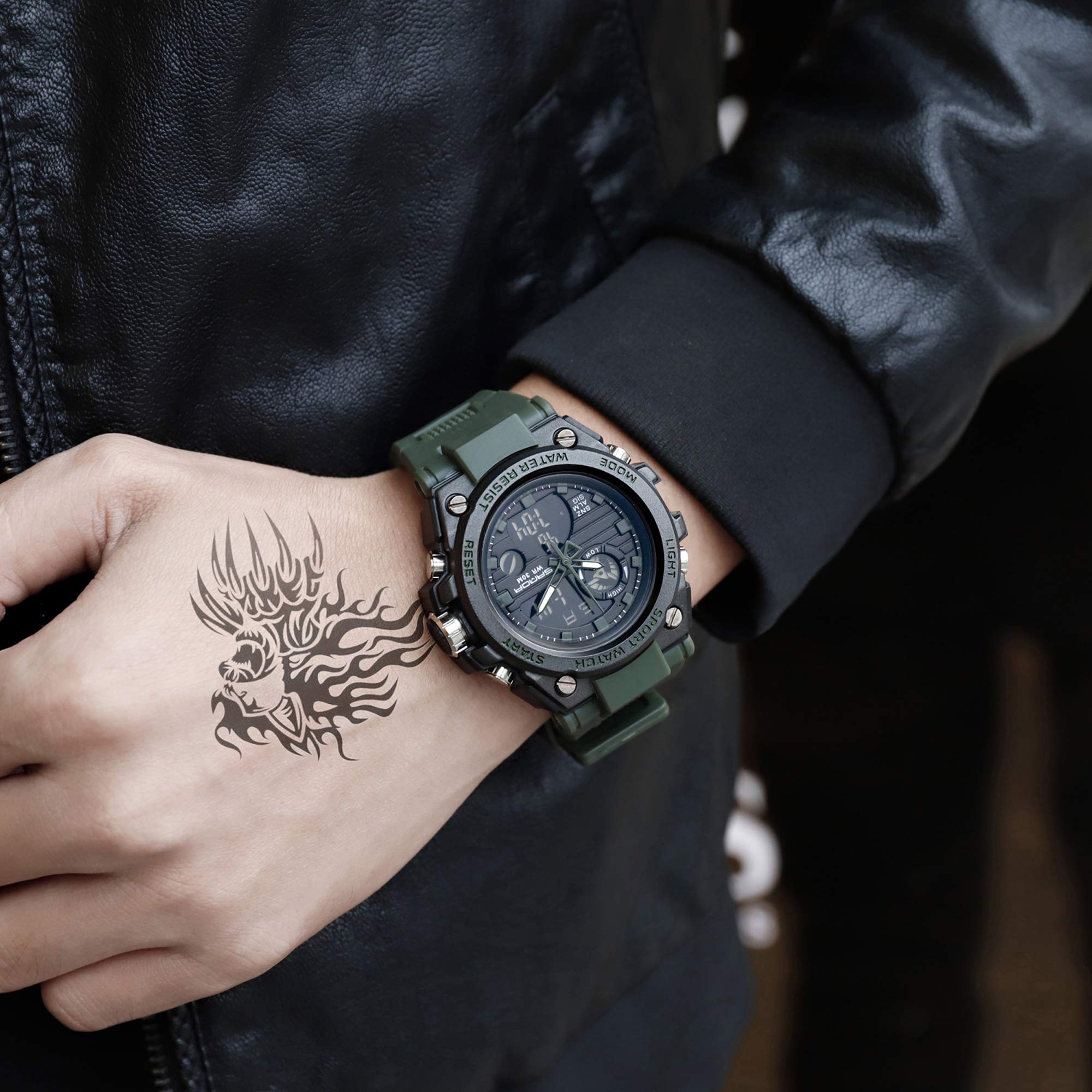 Foto 6 pulgar | Venta Internacional - Reloj Deportivo Cnbro Digital Táctico Para Hombre, Impermeable, 30 M