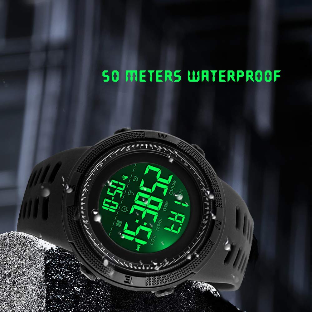 Foto 4 pulgar | Venta Internacional - Reloj Deportivo Fanmis Para Hombre, Digital, Led, Militar, 50 M, Resistente Al Agua