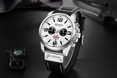 Foto 3 | Venta Internacional - Reloj De Pulsera Caowtan Military Para Hombre Con Correa De Piel