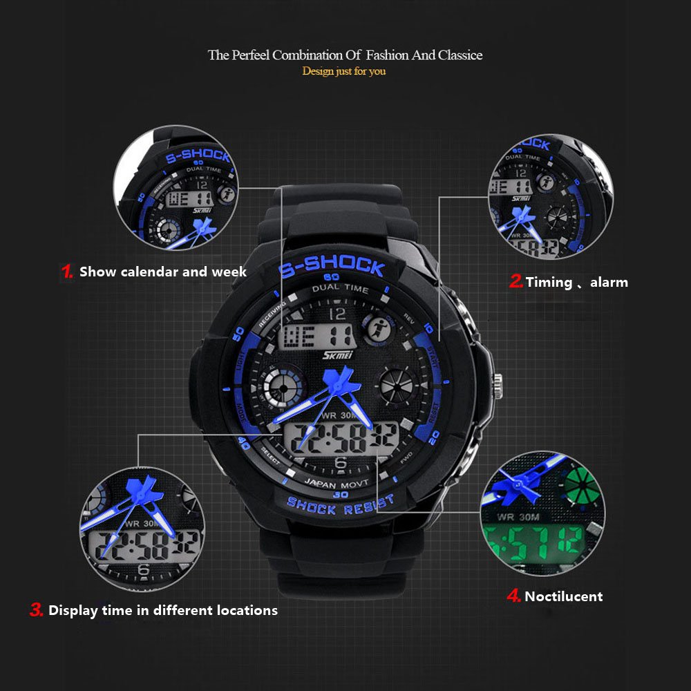 Foto 5 pulgar | Venta Internacional - Reloj Skmei Fashion Con Luz Led, Calendario Impermeable Para Hombre