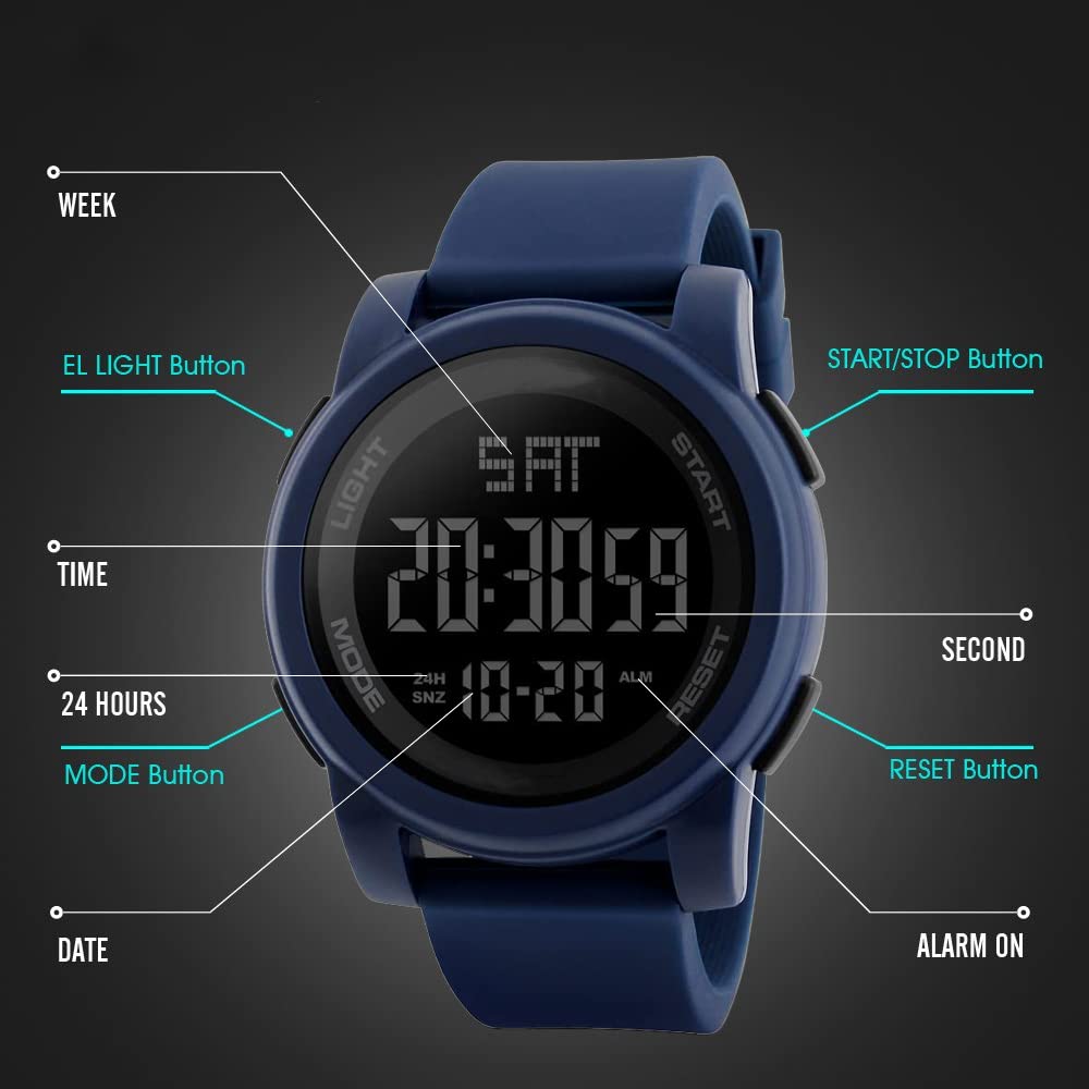 Foto 4 pulgar | Venta Internacional - Reloj De Pulsera Digital Shocknshop Simple Sport Led Negro