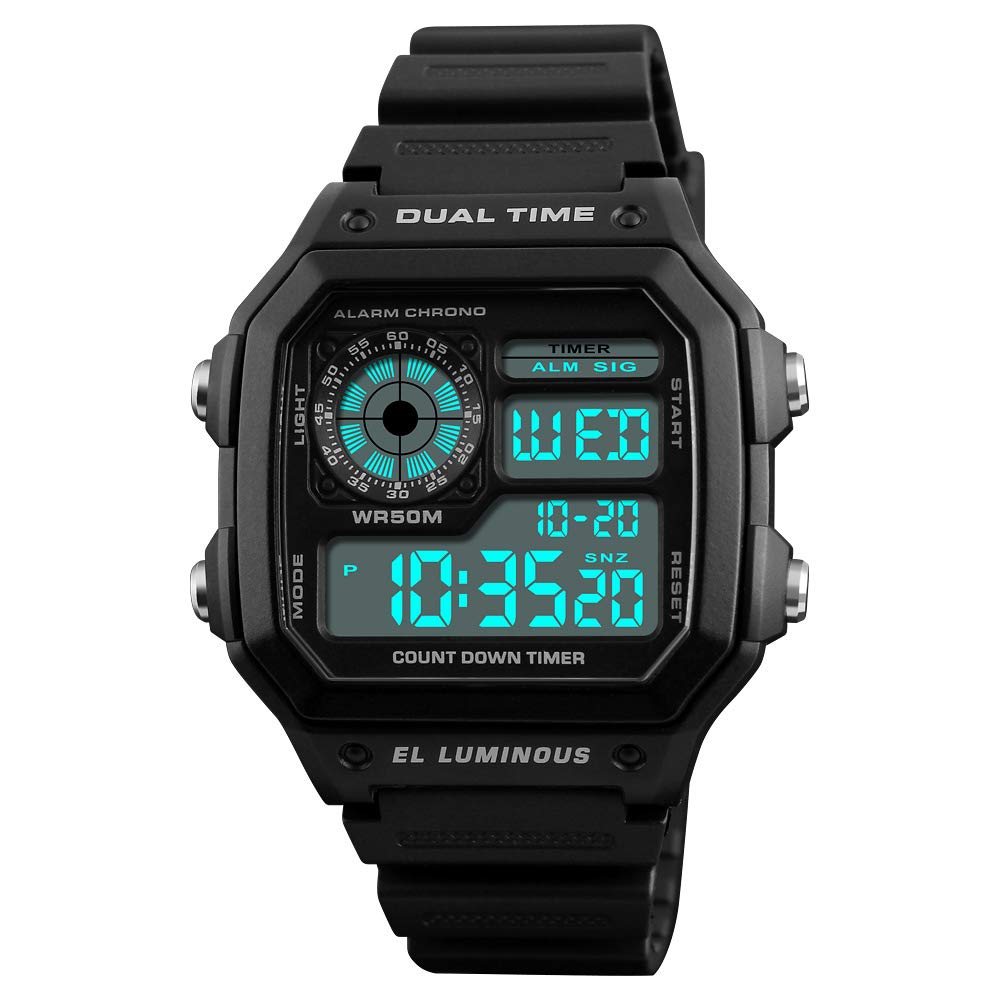 Venta Internacional - Reloj Deportivo Alcadan Con Retroiluminación Led Digital Para Hombre