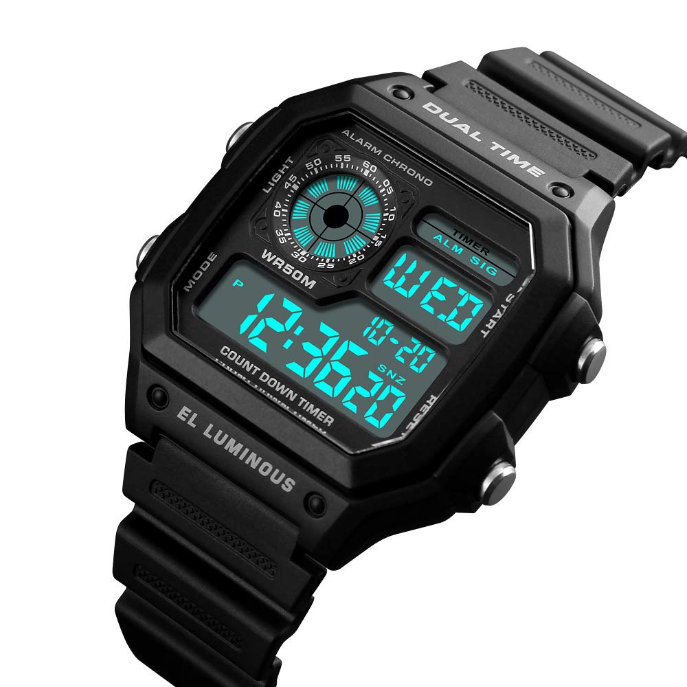 Foto 2 | Venta Internacional - Reloj Deportivo Alcadan Con Retroiluminación Led Digital Para Hombre