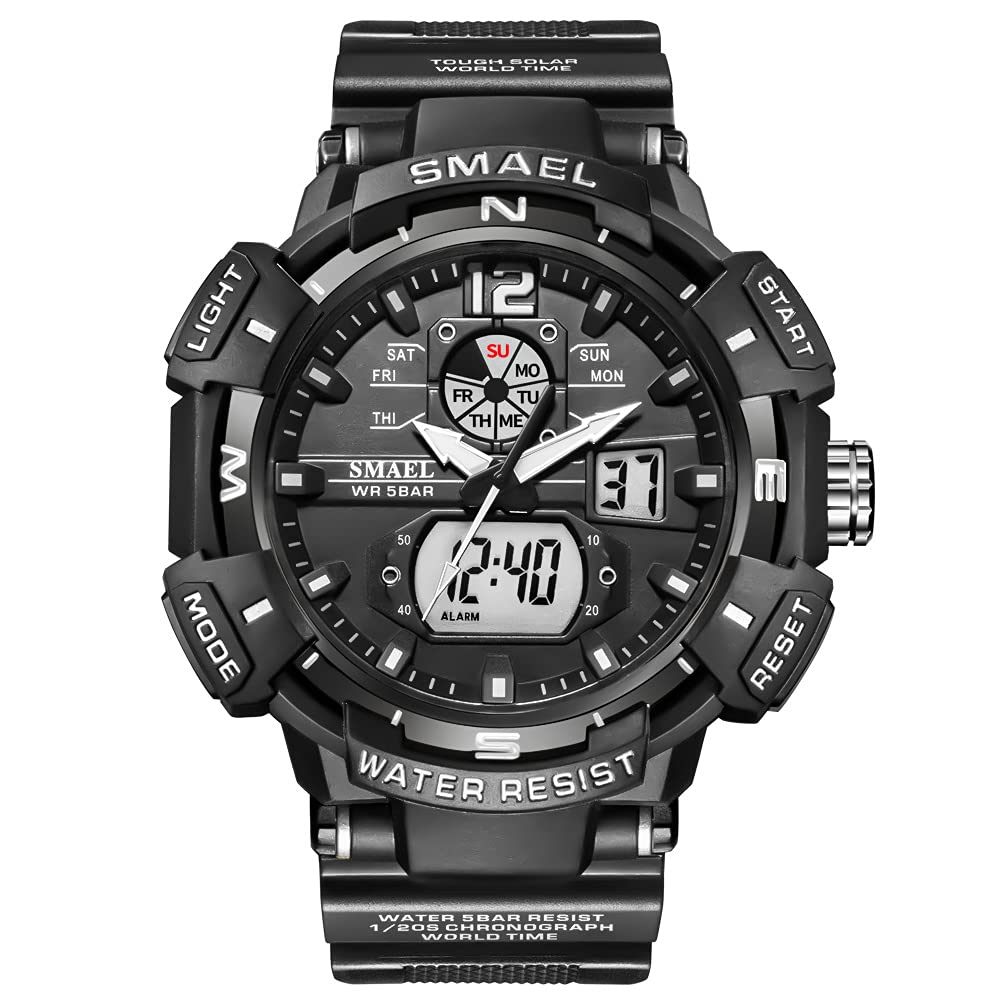 Venta Internacional - Reloj Smael Samel 8045 Militar Para Hombre, Impermeable, 50 M