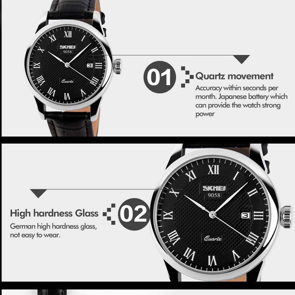 Foto 4 | Venta Internacional - Reloj Lymfch De Cuero De Cuarzo Impermeable Militar Para Hombre