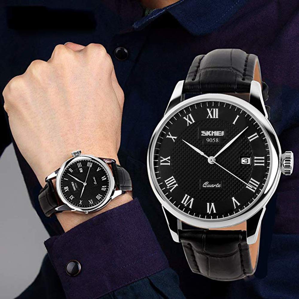 Foto 9 pulgar | Venta Internacional - Reloj Lymfch De Cuero De Cuarzo Impermeable Militar Para Hombre