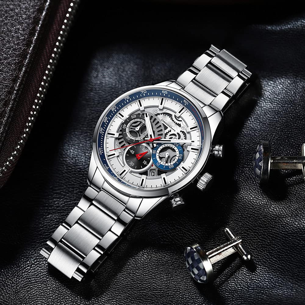Foto 4 | Venta Internacional - Reloj Fanmis Con Cronógrafo De Negocios De Lujo Para Hombre, Vestido Con Diseño De Agua