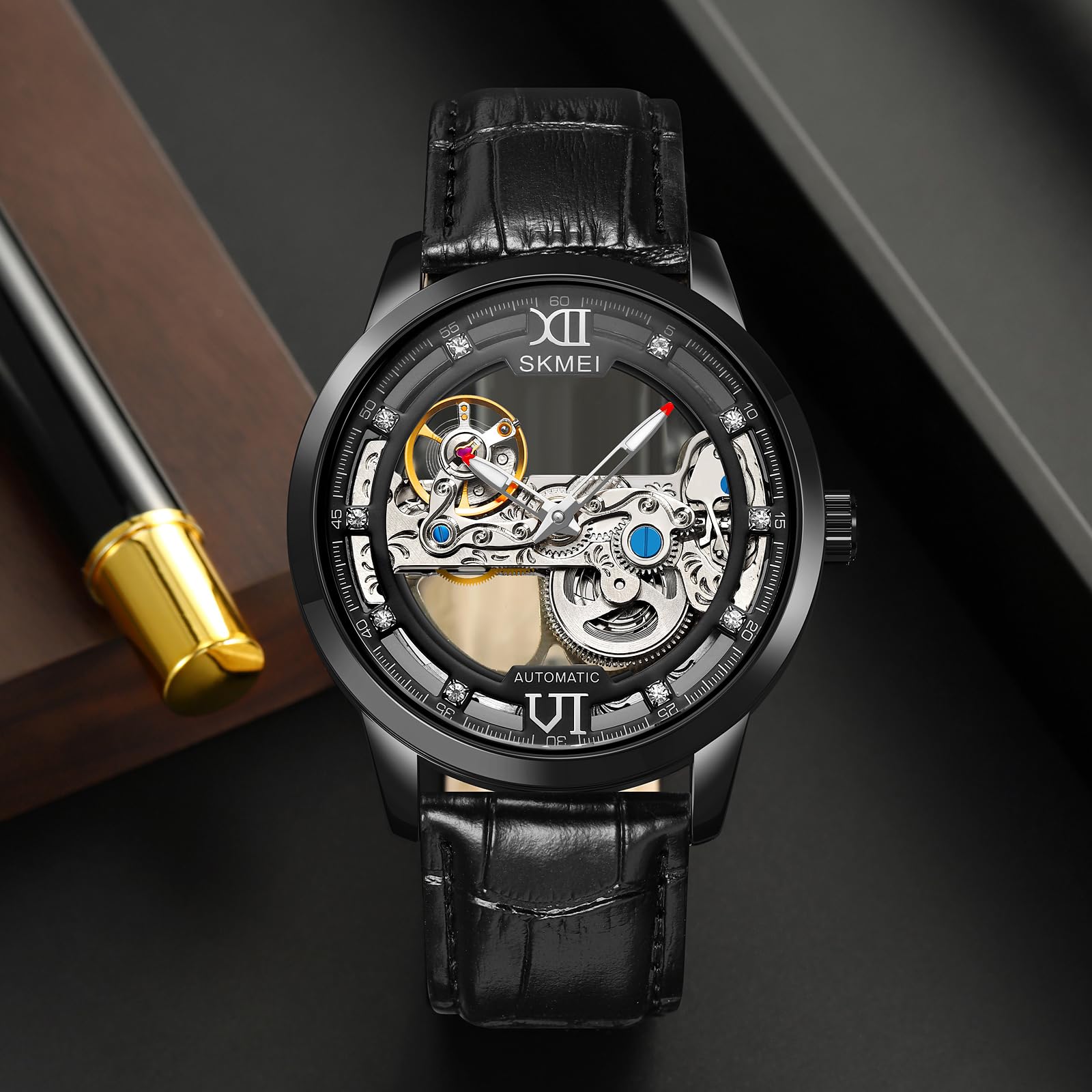 Foto 3 pulgar | Venta Internacional - Reloj De Pulsera Analógico Ultradelgado Y Resistente Al Agua Skmei Para Hombre
