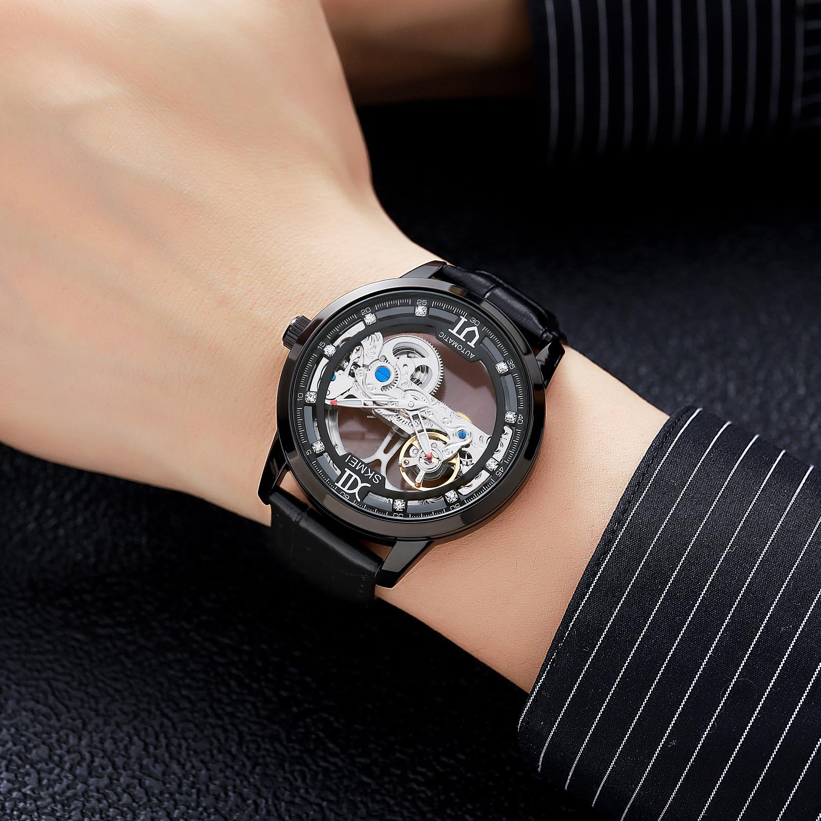 Foto 4 pulgar | Venta Internacional - Reloj De Pulsera Analógico Ultradelgado Y Resistente Al Agua Skmei Para Hombre