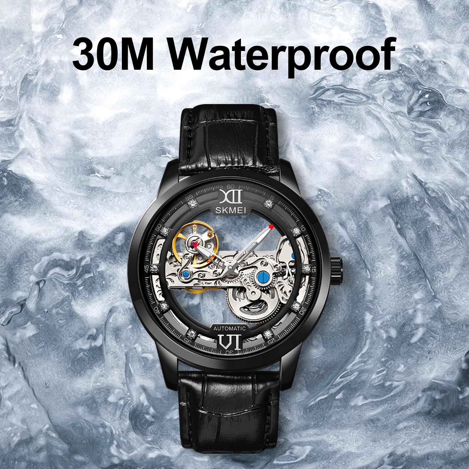 Foto 6 pulgar | Venta Internacional - Reloj De Pulsera Analógico Ultradelgado Y Resistente Al Agua Skmei Para Hombre