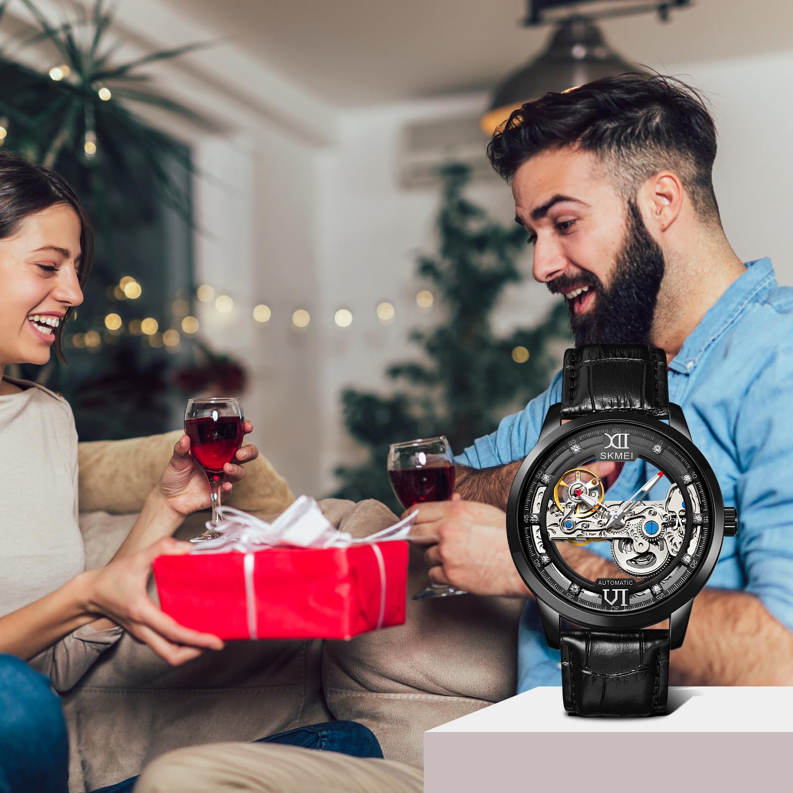 Foto 8 pulgar | Venta Internacional - Reloj De Pulsera Analógico Ultradelgado Y Resistente Al Agua Skmei Para Hombre