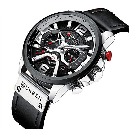 Foto 3 pulgar | Venta Internacional - Reloj Caowtan Fashion Military Para Hombre Con Correa De Piel Analógica