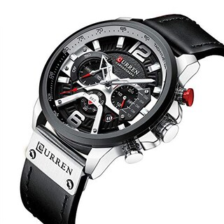 Foto 2 | Venta Internacional - Reloj Caowtan Fashion Military Para Hombre Con Correa De Piel Analógica