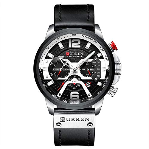 Foto 6 pulgar | Venta Internacional - Reloj Caowtan Fashion Military Para Hombre Con Correa De Piel Analógica