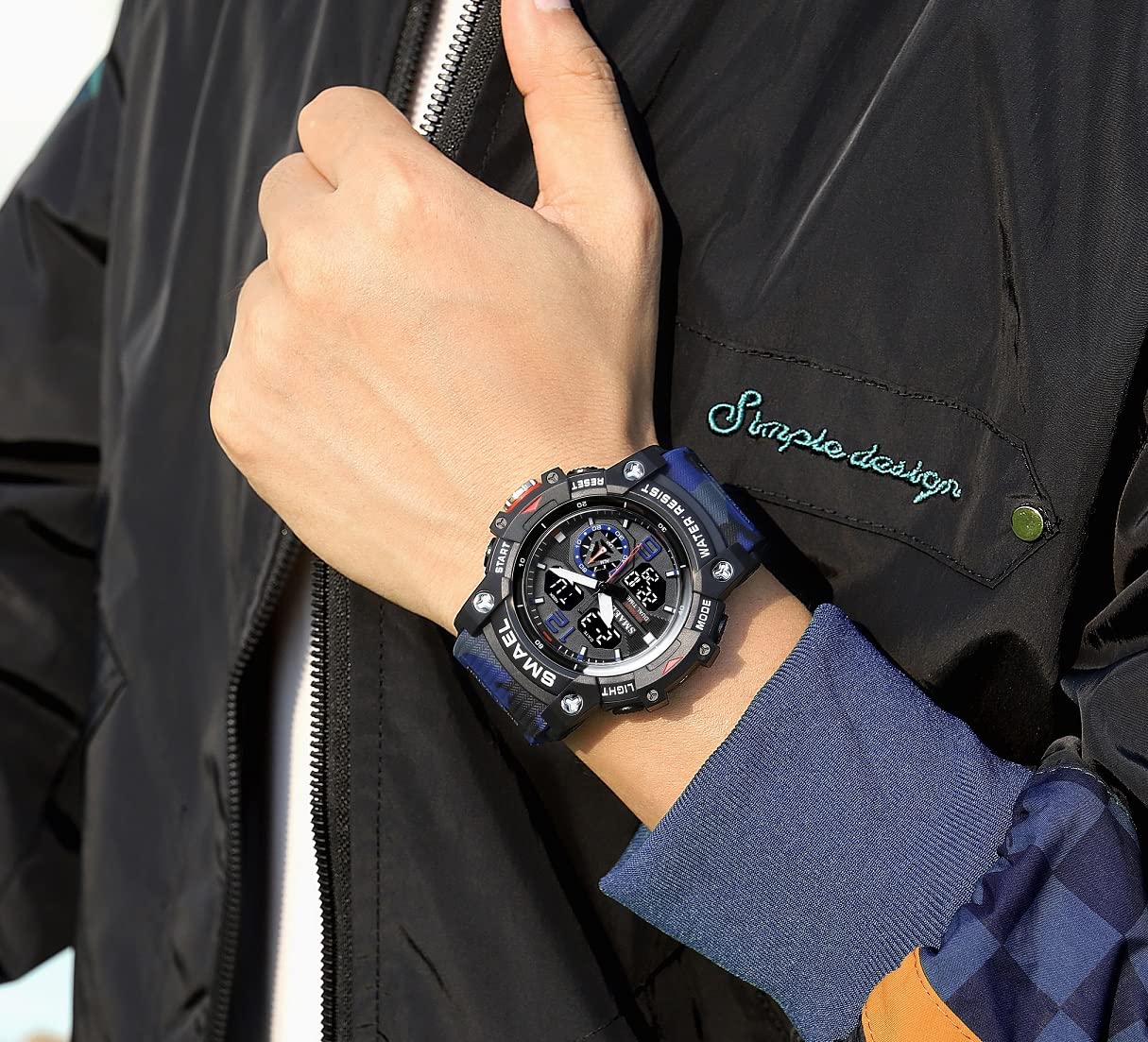 Foto 4 pulgar | Venta Internacional - Reloj Deportivo Kxaito 8007 con Cronómetro LED Impermeable para Hombre