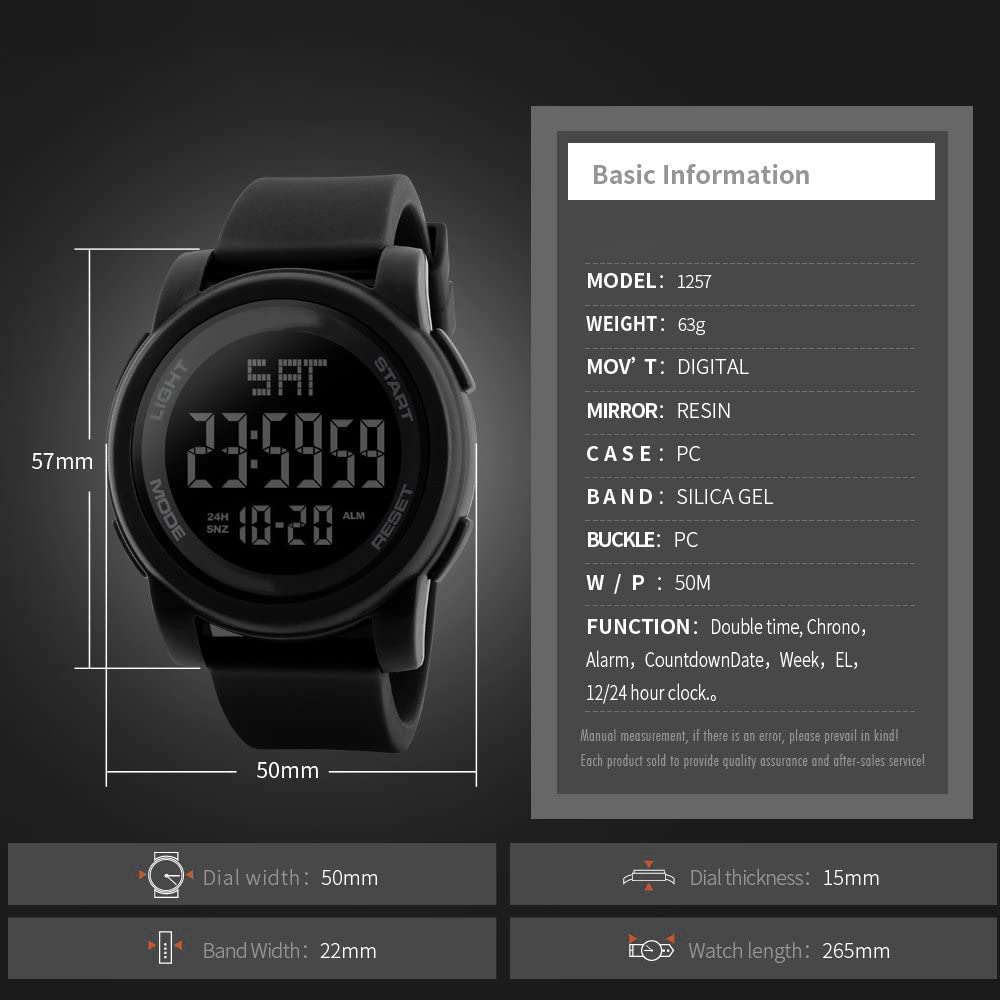 Foto 5 pulgar | Venta Internacional - Reloj Digital Shocknshop Simple Sport Led Negro De Silicona