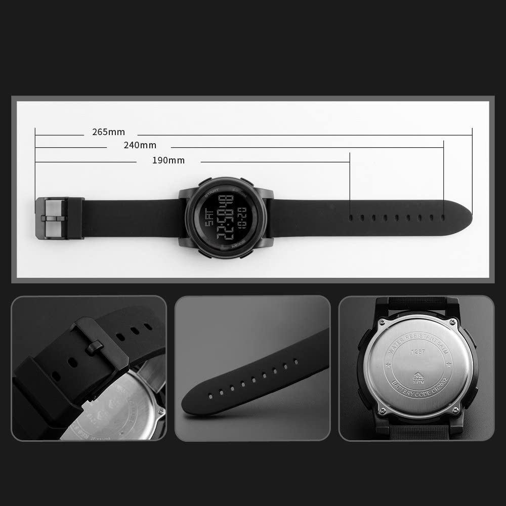 Foto 6 pulgar | Venta Internacional - Reloj Digital Shocknshop Simple Sport Led Negro De Silicona