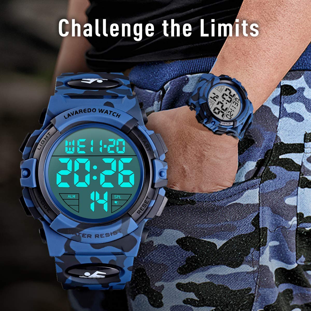 Foto 4 pulgar | Venta Internacional - Reloj Deportivo Digital LED Resistente al Agua para Hombre