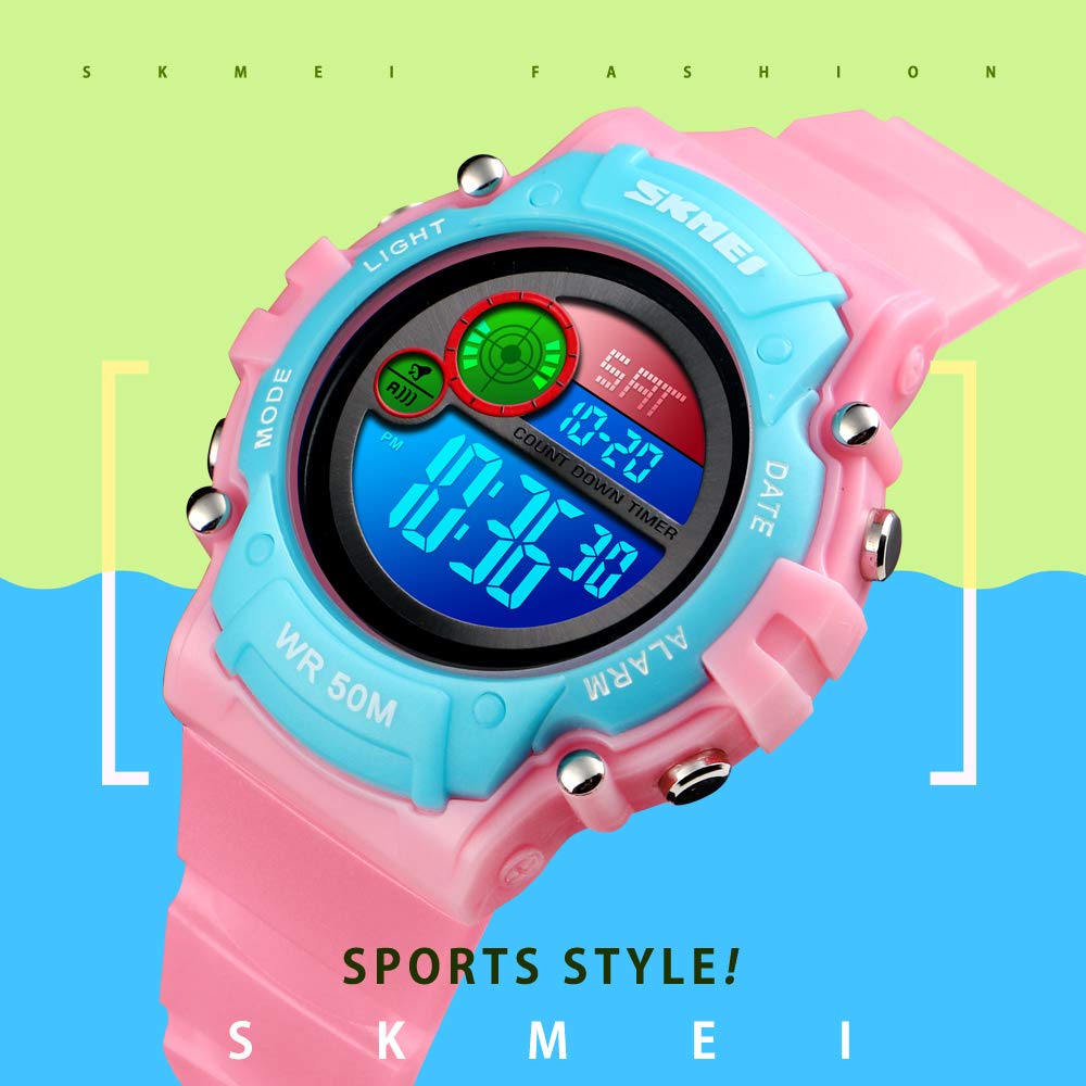 Foto 6 pulgar | Venta Internacional - Reloj Led Digital Impermeable Iwoch Para Niños Y Niñas De 5 A 12 Años, Azul